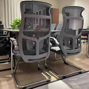 Chaise de bureau au design moderne avec accoudoirs, sans roulettes, pour salle de réunion, chaise de bureau de luxe pour ordinateur, chaise de visiteur, chaise de bureau d'attente, chaise de conférence moderne - Product Image 3