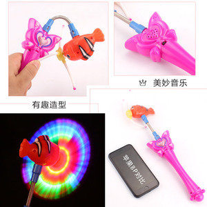 ของเล่นดนตรีรูปกังหันลมปลาเรืองแสงพลาสติกหลากสีสันสำหรับเด็กหญิงและเด็กชายอายุ 5 ถึง 7 ปี - Product Image 5