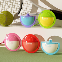 XINGYUAN Flacons souples portables en forme de disque pour crème pour les mains 50 ml, bouteilles personnalisées en plastique pour lotion et écran solaire avec trou de suspension
