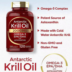 Aceite de Krill al por Mayor, Cápsulas Blandas de 2000 mg, Omega 3, EPA, DHA, Astaxantina, Suplementos, Cápsulas Blandas de Aceite de Krill Rojo - Product Image 2
