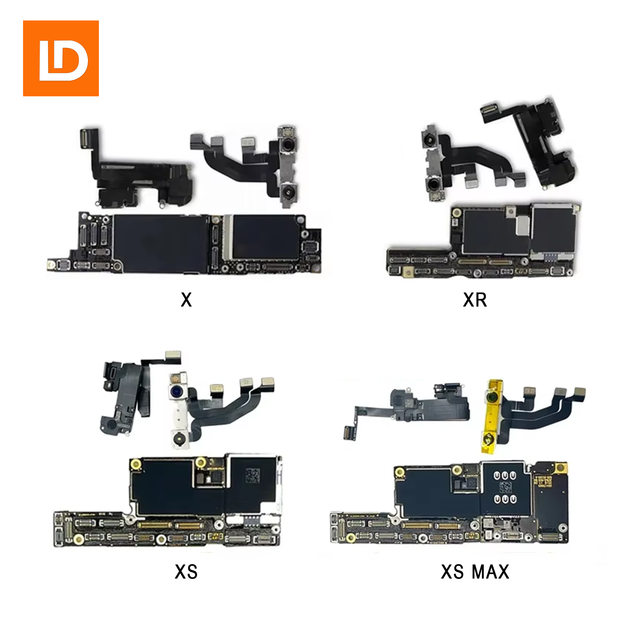 Original Unlocked 64GB 128GB 256GB Mobile Phone Motherboard for iPhone X XS XR XS Max Clean Logic Board with FACE ID