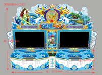 Offre Spéciale Machine de jeu de pêche à 8 joueurs Table de poisson chasseur d'arcade à pièces avec conception personnalisable LCD de 55 pouces