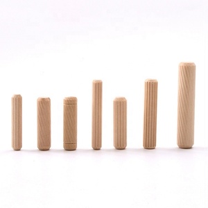 Spot Factory Direct Sales Wooden Dowels Wholesale Three-in-one Log Stopper Straight Grain Twill Tenon Wood Dowel