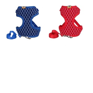 <strong>Harness</strong> for Small <strong>Dog</strong> Cat Walking <strong>Harnesses</strong> Leads <strong>Rhinestone</strong> Mesh Cat <strong>Harness</strong> and Leash Set Breathable Adjustable Pet Vest - Product Image 3