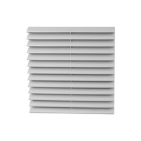 SAM.GAO Boîte de distribution d'armoire en plastique Persienne DFC120/150/200 Filtre de ventilation à fond plat Couvercle anti-poussière de fenêtre intégré