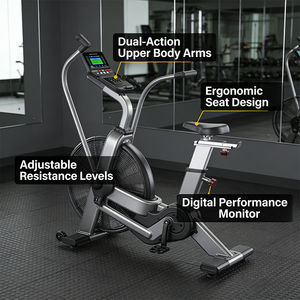 YLSY001DCP1002 Bicicleta Estática Vertical de Acero Comercial de Alta Calidad con Garantía de 3 Años - Unisex para Casa y Gimnasio - Product Image 3