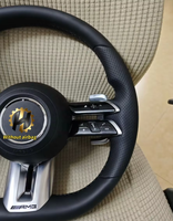 Volant sport personnalisé HZ en cuir et fibre de carbone pour Mercedes Benz Classe C, CLS, CLA, Classe G