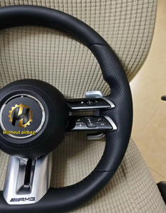 Volante Deportivo Personalizado HZ de Fibra de Carbono y Cuero para Mercedes Benz Clase C, CLS, CLA, Clase <span class=keywords><strong>G</strong></span>, de 4 Radios, de Lujo - Product Image 1