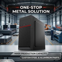 Casing PC Kantor Standar Merek OEM, Casing Komputer ATX, Part Logam Lembaran Kustom, Part Fabrikasi Logam Lembaran