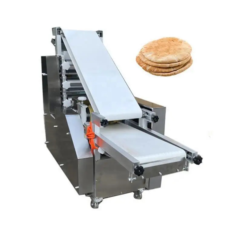 Große industrielle vollautomatische Ce-Maismelzpresse Naan Pita Brot Chapati-Rollmaschine Preis Maschine zur Herstellung von Tortillas