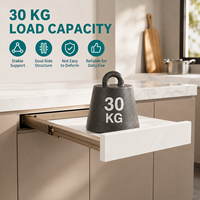 Glissière de table extensible dissimulée sur mesure, glissière de tiroir en aluminium ODM pour les partenaires de la fabrication de meubles