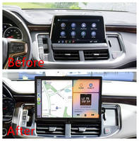 Lecteur DVD de voiture Navihua 13 pouces, autoradio Android, écran tactile, navigation GPS, CarPlay pour Chevrolet Tahoe 2019-2023