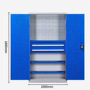 Armoire <span class=keywords><strong>de</strong></span> <span class=keywords><strong>rangement</strong></span> pour outils d'atelier <span class=keywords><strong>de</strong></span> la série Garage en métal industriel <span class=keywords><strong>de</strong></span> grande taille et bon marché - Product Image 6