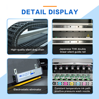 Impresora UV Híbrida LANQI de 2m, Impresora de Inyección de Tinta Epson para Pequeñas Empresas, Impresión de Pancartas, Cuero y PVC de 2000mm