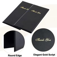 Tempat Menu Kulit PVC Tebal 30MM dengan Logo Custom, Tempat Tiket Kantor, Dompet, Tempat Tagihan