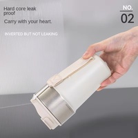 Tasse à eau portable avec logo personnalisé pour voiture Tasse à eau double pour boire Tasse à café thermos transfrontalière Cadeau de bureau Matériau en acier inoxydable