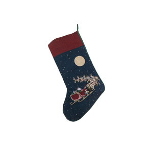 Tapiz tejido jacquard con logo personalizado, calidad perfecta, calcetín de Navidad - Product Image 5
