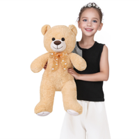 Super Doux Petit Ours en Peluche Jouet pour Enfants Anti-Stress avec Rembourrage Coton PP et Doublure en Filet Cadeau Bébé