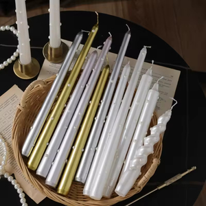 Bougie parfumée longue en forme de perle de luxe, décoration esthétique pour mariage et fête, ornement romantique pour la maison, cadeau idéal pour anniversaire et fêtes - Product Image 4