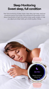 Para relojes de niña de lujo DT5 Mini Pantalla de 1,27 pulgadas soporte de ciclo fisiológico femenino pago NFC ritmo cardíaco paso reloj inteligente mujeres - Product Image 6