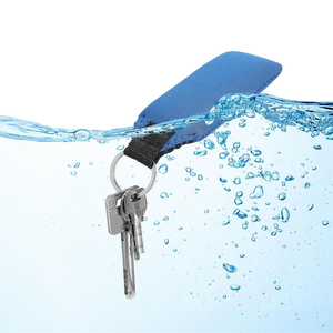 Custom Logo Neoprene Foam Waterproof Colorful Rectangle Boat Keychain Foam Key Chain Float Boating Accessory - Product Image 2