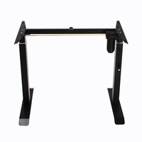 Support de bureau debout électrique à moteur unique, design moderne, support réglable en hauteur pour un usage domestique pour les chambres ou le travail de bureau
