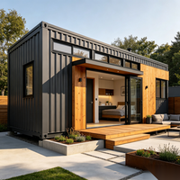 Appartement Modulaire de Luxe VIP en Conteneur de 40 Pieds – Maisonnette Spacieuse pour Invités dans la Cour – Design Moderne, Installation Rapide