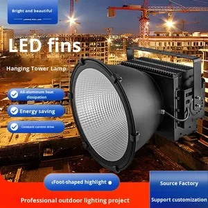 Led Đèn pha 400 Wát IP65 không thấm nước cao mast ánh sáng 1500 Wát vuông sân vận động cẩu tháp ngoài trời với 120 Chùm tia góc màu đen - Product Image 2