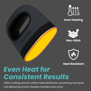 New Arrival Factory Portable Handheld Heat Transfer Iron Pressing T-Shirt Hat Cap Shoe Logo Prisma Mini Heat Press Machine