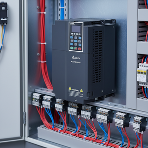 VFD-CH2000 ซีรีส์ 30Kw สามเฟส 380V 60A ระบบควบคุมแบบไร้เซนเซอร์ อินเวอร์เตอร์/ไดรฟ์ AC ขนาดกะทัดรัด VFD300CH43A-21 คอมเพรสเซอร์ - Product Image 3