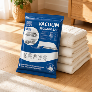 AirBaker Vacuum Storage Bags PA+PE Reusable Space Saver Compression Bags with Airtight Valve for Clothes Quilt Bedding Storage F - Product Image 1