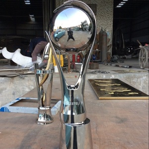 <strong>Big</strong> <strong>Cup</strong> Shiny Polished Stainless Steel Business Gift Sculpture <strong>Trophies</strong> 75CM AISI Standard - Product Image 4