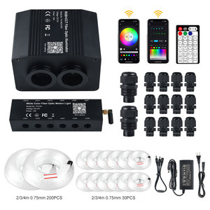 16 Wát rgbww LED Light Illuminator với động cơ sao băng Kit app điều khiển <span class=keywords><strong>RF</strong></span> từ xa với PMMA 0.75 mét sợi cáp quang - Product Image 1