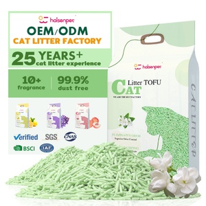 โรงงานผู้ผลิต OEM/ODM ทรายแมวชาเขียวย่อยสลายได้แบบจับตัวเป็นก้อนเร็ว จำหน่ายทรายแมวแบบเป็นก้อน - Product Image 1