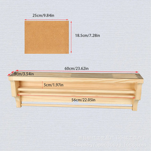 Cross-border commemorative coin display rack, single-layer flat wooden display rack, <b>pine</b> wood burnished finish coin storage - Product Image 3