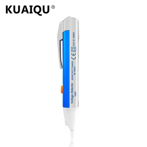 KUAIQU Voltage <span class=keywords><strong>Tester</strong></span> Pen VD02 90-1000V Detección de CA CAT III 1000V Certificado CE Luz LED y zumbador Compacto para electricistas - Product Image 1