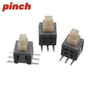 สวิตช์ร็อคเกอร์ 5.8x5.8 มม. แบบติดตั้งบนพื้นผิว ทนความร้อนสูง ไนลอนสีดำ SPST สวิตช์แบบอิสระสำหรับการติดตั้งบนแผง - Product Image 2