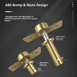 Butée de <span class=keywords><strong>porte</strong></span> invisible ultra-fine, magnétique puissante, silencieuse, anti-collision, sans perçage, dissimulée, pour portes coulissantes de chambre, design moderne - Product Image 3
