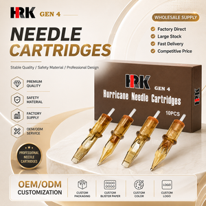 <span class=keywords><strong>Cartuchos</strong></span> de Agujas para Tatuaje HRK Gen 4 de Acero Inoxidable Desechables con Membrana Suave, Venta al Por Mayor OEM - Product Image 1