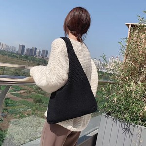 กระเป๋าถือสตรีแฟชั่นฤดูหนาว/ฤดูใบไม้ผลิ/ทุกฤดู  งานถักโครเชต์ปักลาย  แบบเปิดปิด  พกพาสะดวก  บุโพลีเอสเตอร์  เหมาะสำหรับเดินทางและไปเที่ยวชายหาด - Product Image 3