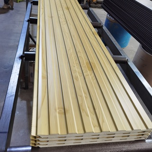 Meilleur <span class=keywords><strong>prix</strong></span> PU polyuréthane revêtement mural extérieur panneaux sandwich vente chaude style design moderne en acier - Product Image 4