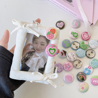 Lot de 6 badges miniatures en fer blanc à motif dessin animé, broches pour sac Ita, accessoires de décoration kawaii pour journal, épingles mignonnes pour filles, cadeau