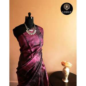 ผ้าส่าหรีแบบ Tussar Saree แนวแฟชั่นใหม่สำหรับผู้ใหญ่ดีไซน์เนอร์ - Product Image 6