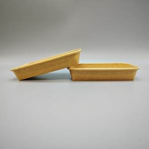 Contenedor Ecológico para Sushi, Apto para Alimentos, Caja de Papel Kraft Marrón para Hot Dogs, Bocadillos, Barbacoa, Papas Fritas, Bandeja Desechable para Sushi con Tapa - Product Image 5