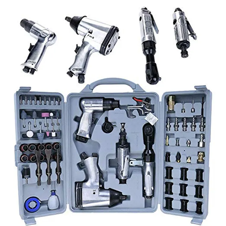 Kit de herramientas y accesorios de aire de 71 piezas con estuche de almacenamiento