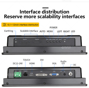 IP65 không thấm nước nhôm 10.4 15 21.5 27 inch Bảng điều chỉnh PC Wall Mount 1080P HD điện trở/cảm ứng điện dung màn hình công nghiệp màn hình - Product Image 5