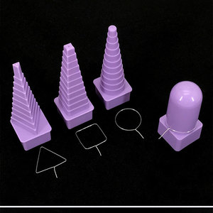 4 Chiếc Trục Gá Nhiều Kích Cỡ Và Hình Dạng Bằng Nhựa Có Tay Cầm Thay Thế Được Hình Tam Giác Vuông Tròn - Product Image 4