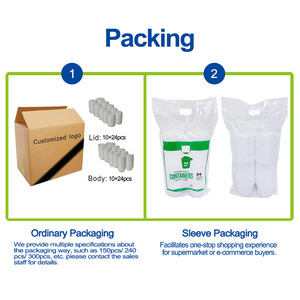 Senza BPA 8oz 16oz 24oz 32oz contenitori per alimenti in plastica trasparente PP a prova di perdite e microonde per la gastronomia "da utilizzare" - Product Image 5