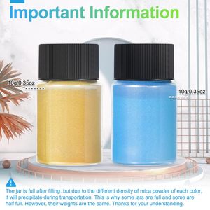 Couleurs personnalisées, pigment colorant, poudre nacrée naturelle pour résine époxy/résine UV, pour la fabrication de bougies, la peinture, l'artisanat - Product Image 5