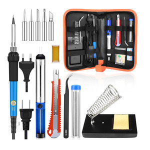 US/EU PLUG Hands <strong>Kit</strong> 60W Soldering Iron <strong>Kit</strong> <strong>Electric</strong> Soldering Iron Knife Desoldering Pump Soldering Iron Welding Tools - Product Image 1
